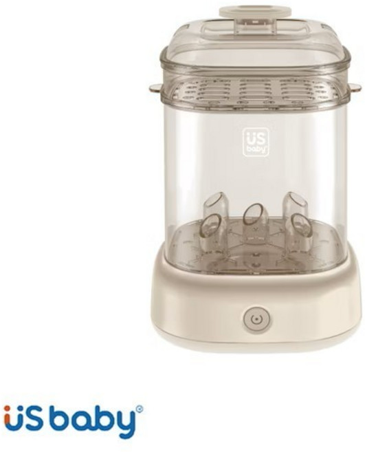 【優生】蒸氣消毒鍋 - BSMI認證 奶瓶消毒鍋, 奶杏色, 奶杏色