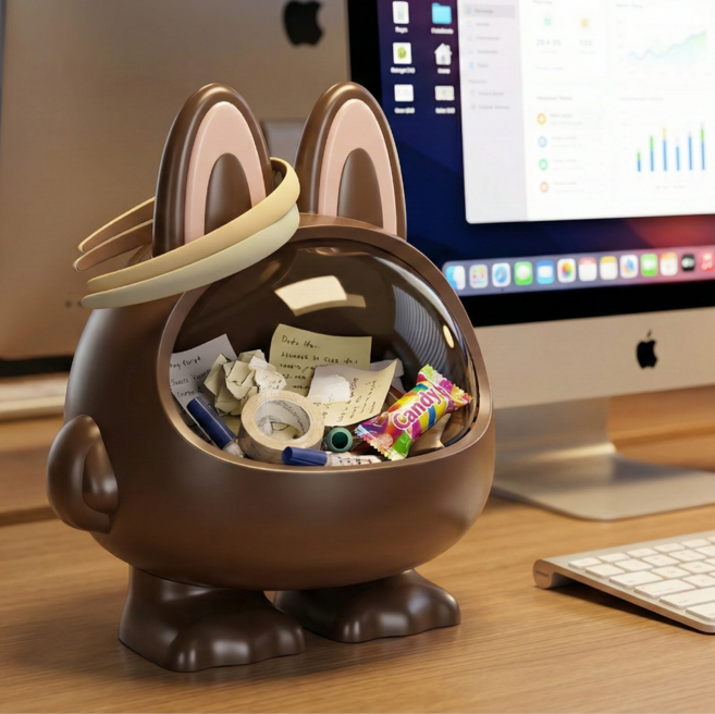 다용도 커피 캡슐 캔디 보관 수납 정리함, 1개, 브라운