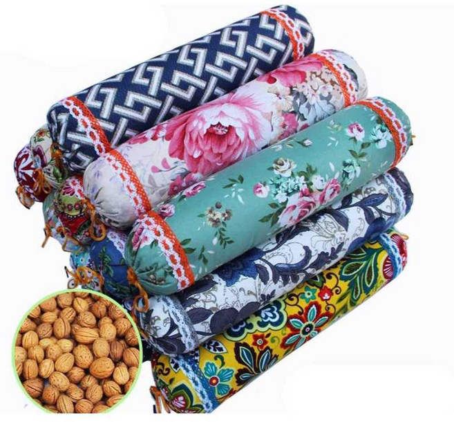 수면 목 베개 거북목 부모님선물 경추 보호 머리 복숭아씨 BN, 1개, 6. 소형(38cm) 복숭아씨 베개 1.2KG 화단금촉