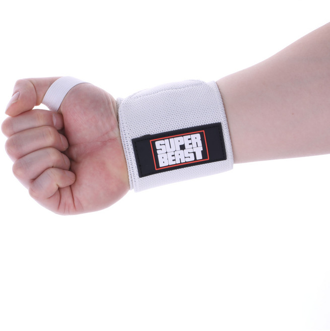 슈퍼비스트 손목보호대[뉴버전] 좌우한쌍 시즌온헬스아대 SUPERBEAST WRIST 한쌍동봉, 화이트, 1세트, 화이트