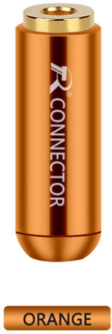 오디오 암컷 잭 금도금 와이어 커넥터 DIY 이어폰 3 극 스테레오 소켓 3.5mm, 06 Orange, 한개옵션1