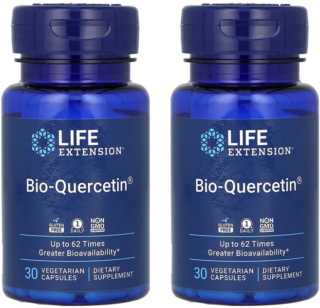 라이프익스텐션 바이오 퀘르세틴 30정 Life Extension Bio-Quercetin, 2개 - 쿠팡