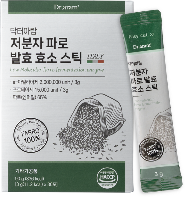 닥터아람 저분자 파로 발효 효소 스틱, 90g, 1개