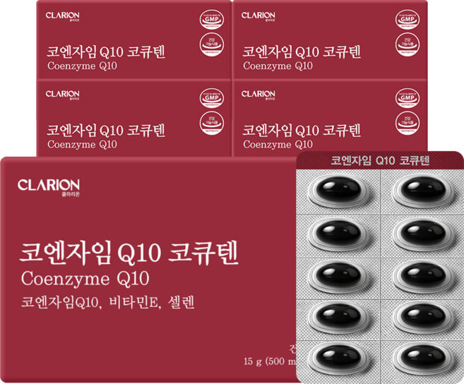 클라리온 코엔자임 Q10 코큐텐 30캡슐, 5개, 30회분