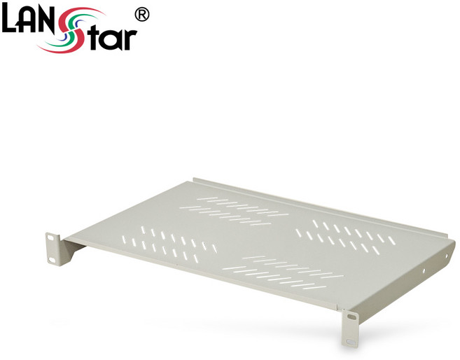 랜스타 허브랙 통신랙 전면 거치 선반 트레이 19인치 랙 받침대 아이보리 (LS-FSI)