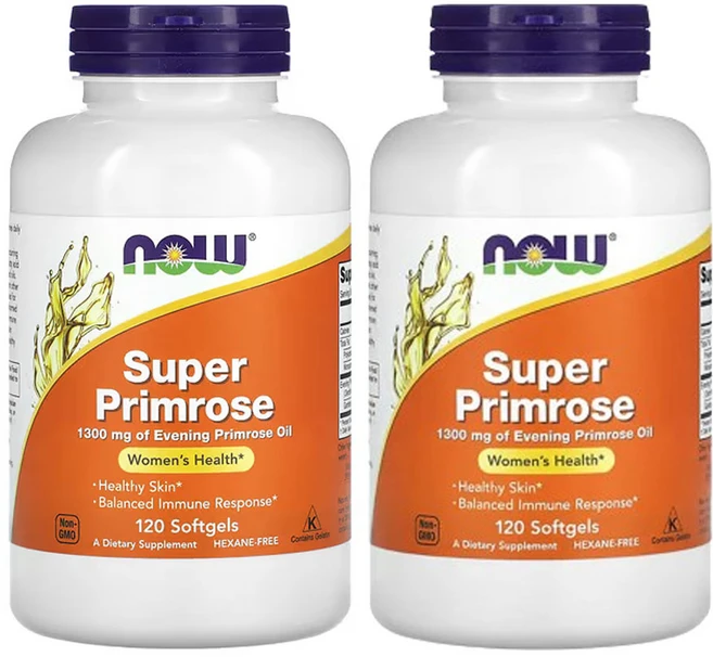 나우푸드 Super Primrose 달맞이꽃오일 1 300mg 소프트젤 120 정, 120정, 2개 - 쿠팡
