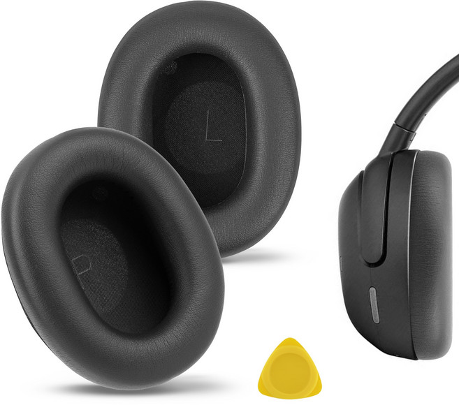 Geekria 프로틴 가죽 교체 이어패드 TOUR ONE M3 헤드폰 이어쿠션 호환 수리 부품, 블랙, 1개, EJZ436