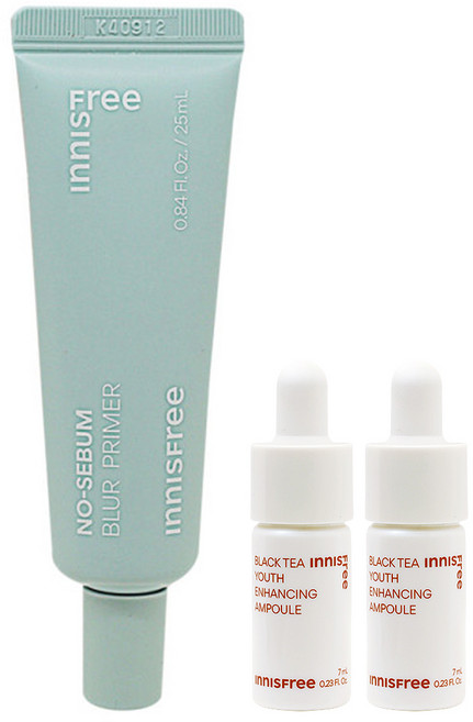 이니스프리 노세범 블러 프라이머+(블랙티 앰플7mlx2개 증정), 7ml, 1개