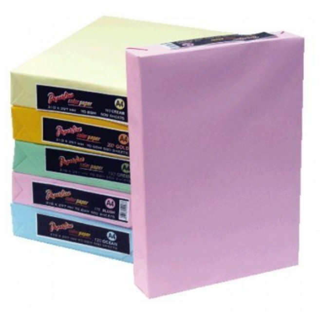 PAPERLINE 振昌文具 A4 彩色影印紙 70磅 500張入, 1包, 120淺藍
