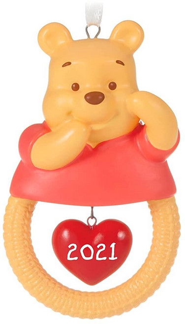 Hallmark Keepsake 크리스마스 장식 2021년 날짜 디즈니 곰돌이 푸 아기의 첫 크리스마스 도자기