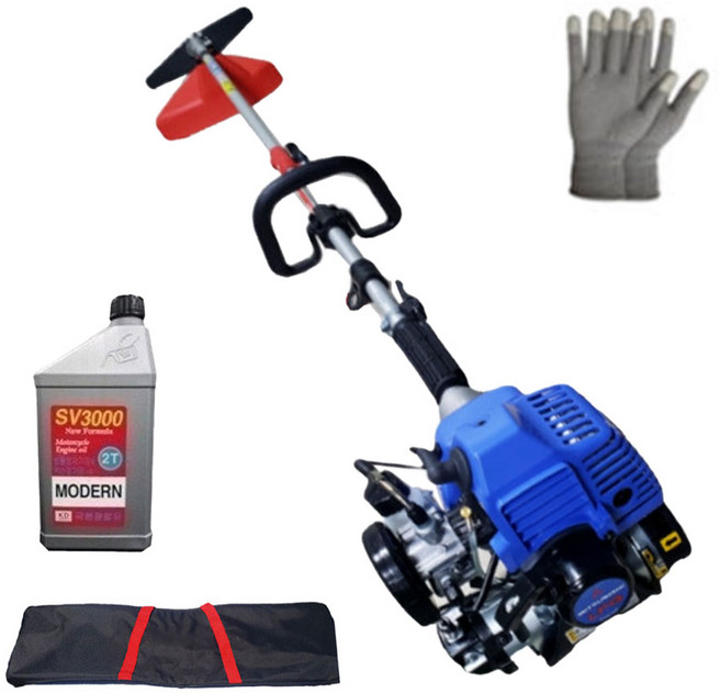 신모델 고급형 미쓰비시 메이키 부탄 가스 견착식 예초기 TL231 LPG 미쯔비시 벌초기 2행정 오일 포함, 미쓰비시 가스예초기, 1개