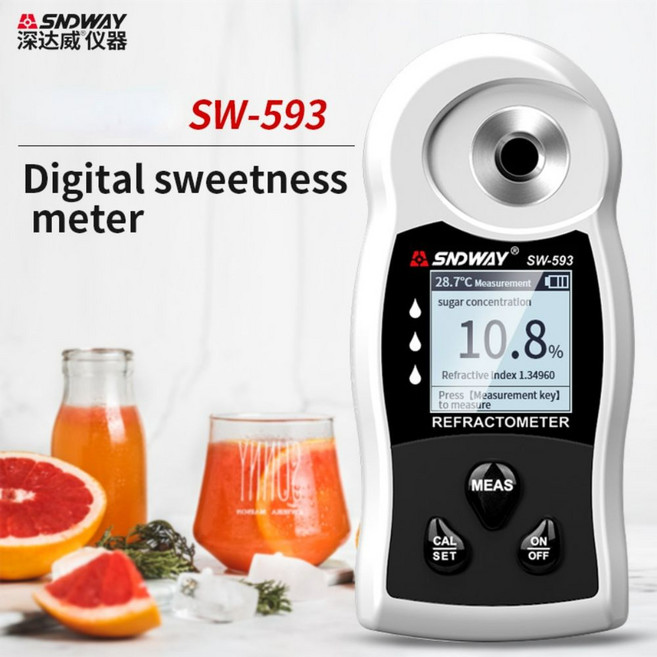 포도당도측정기 디지털 과일 샤인머스켓 브릭스 측정기, SW593, 1개