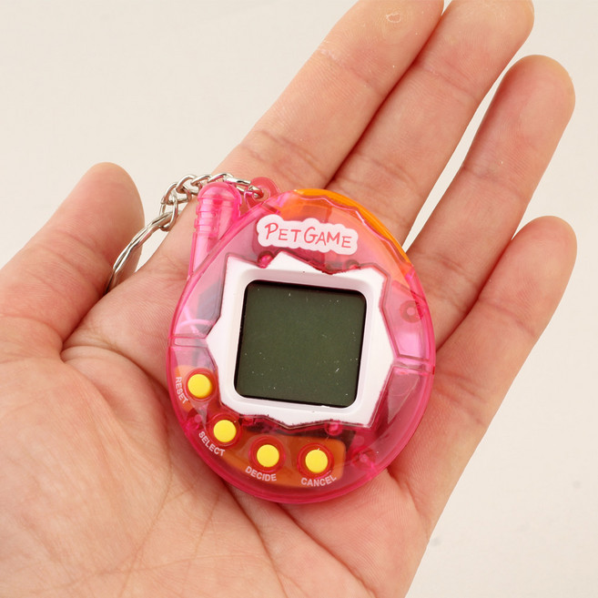 디지털 펫 키우기/애니멀 다마고치 장난감 완구 키링, 1개, 랜덤발송