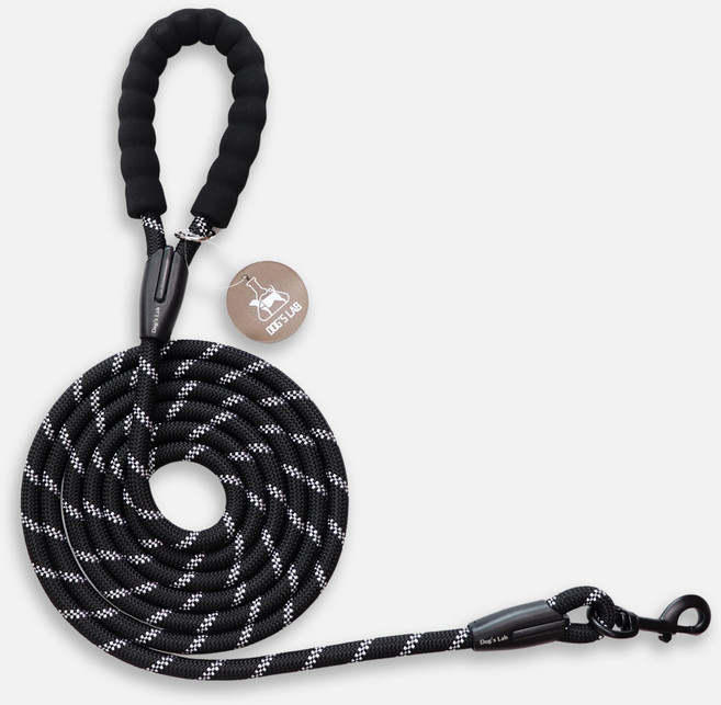 독스랩 1.5m 2m 3m 5m 스트롱 로프 소형견 중형견 대형견 줄 강아지 리드줄 산책줄, 블랙, 1개