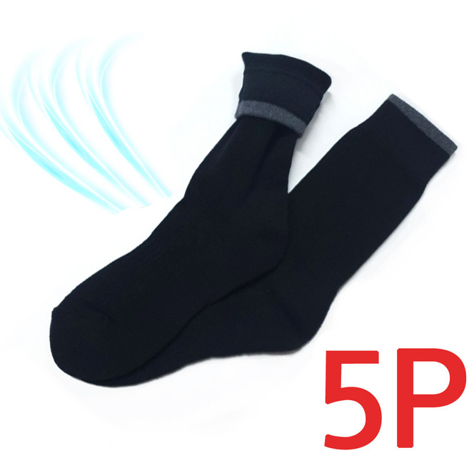 국산 군인 하계양말 블랙 5P 검정 여름 스포츠 군용 장목 중목 등산 남자 선물