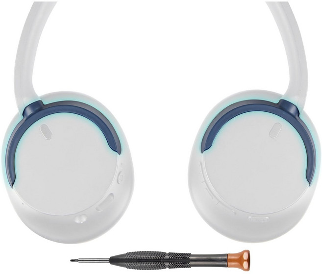 SOULWIT 헤드밴드 행거 브래킷 회전 힌지 조인트 피벗 교체 부품-호환 소니 WH-CH720N(WHCH720N) 노이즈 캔슬링 무선 헤드폰 플라스틱 헤드셋 부착물 1쌍, Blue, 1세트, WHCH720N