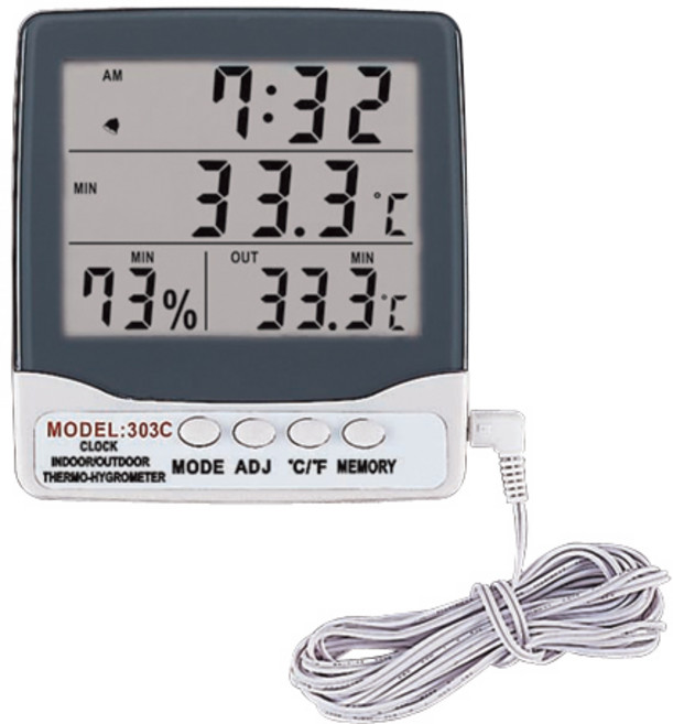 블루텍온도계 온습도계 J-303C (외부연결센서), 1개, 본상품선택