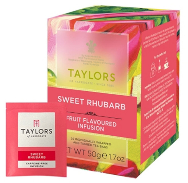 테일러오브헤로게이트 스위트 루바브 허브차20티백2개, 50g, 20개입, 2개