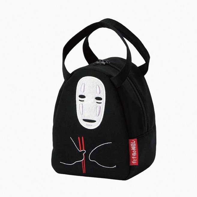 가오나시 스웨이드 토트 입체 백 도시락 가방 런치백, 1개