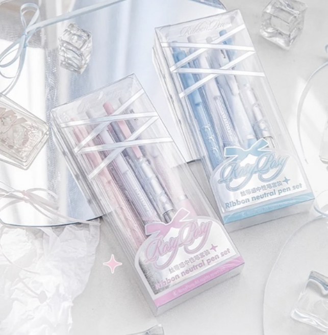 파스텔 컬러 볼펜세트, 1개, 블루