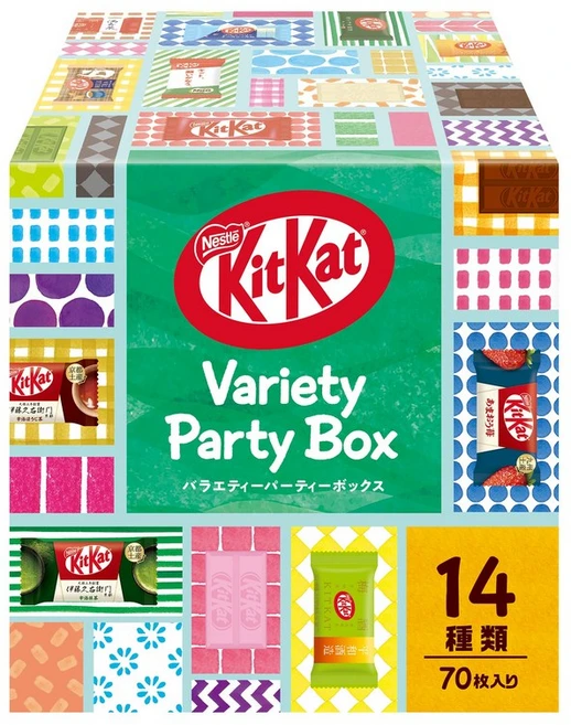 네슬레 키트 컷 미니 버라이어티 파티 박스 70장 초콜릿 ※시기에 따라, 1개 - 쿠팡