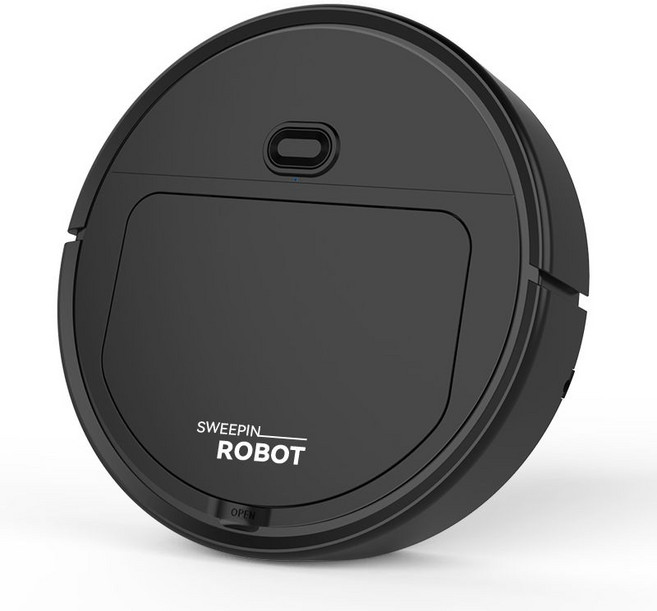 智能掃地機器人 掃吸拖三合一, 1個, 黑色升級版掃吸拖