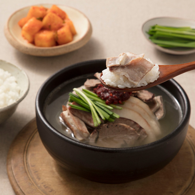 [교동식품] 실온탕 부산식돼지국밥 500g, 12개