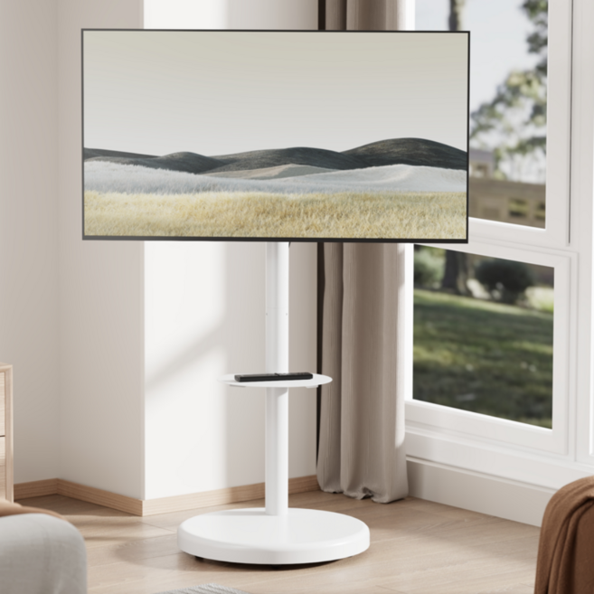 다드림마운트 삼탠바이미 65인치 75인치 TV스탠드 티비거치대 이젤형 삼성 LG호환 55인치 77인치, FS86-46TW