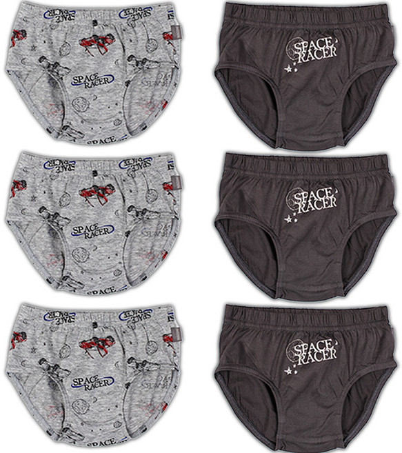 무냐무냐 1~4세 남아용 순면 삼각 팬티 6매입 세트