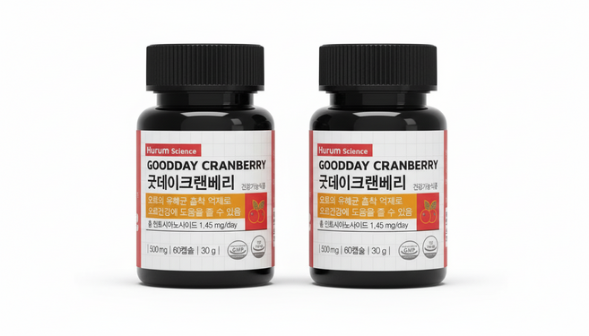 휴럼사이언스 굿데이 크랜베리 30g, 60정, 2개