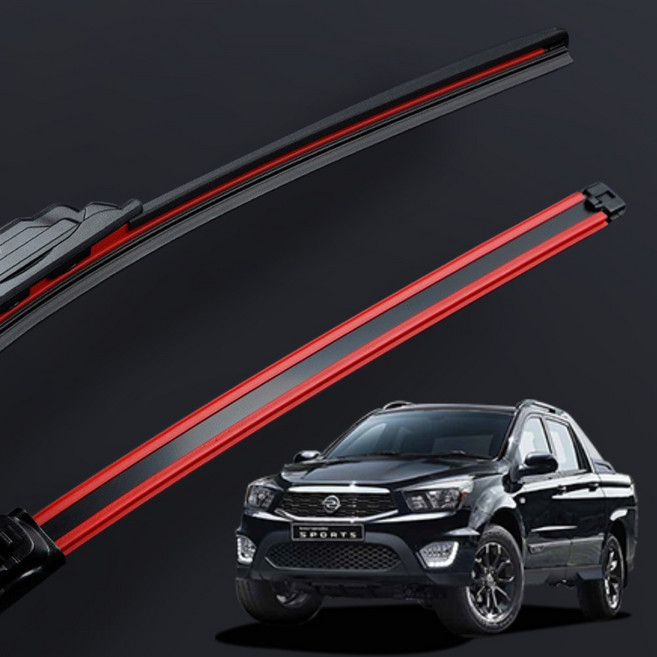 1+1 쌍용 뷰티풀 코란도 C 스포츠 이모션 투리스모 전차종 자동차 와이퍼 블레이드 윈도우브러쉬, 코란도스포츠-프리미엄550+450mm/A