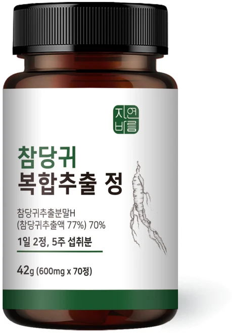 참당귀 데커신 추출 분말 정 콘드로이친 보스웰리아 우슬, 70정, 1개 - 쿠팡