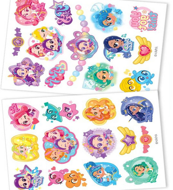 성심품 레인보우 버블젬 시크릿 타투스티커 꾸미기스티커