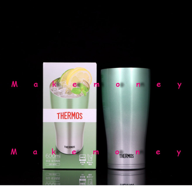 THERMOS 膳魔師 JDE-601C 不鏽鋼真空保溫杯, 漸層綠, 1個