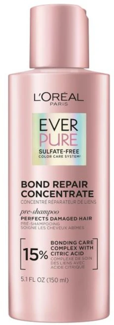 로레알 파리 설페이트 프리 본드 리페어 샴푸 트리트먼트 유색 표백 또는 손상된 모발을 위한 모발 리페어 에버퓨어 5.1 Fl Oz, 1개, 150ml - 쿠팡