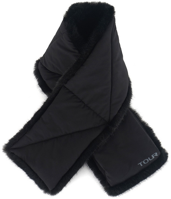 투어골프 밍크 퍼 머플러 방한 방수 목도리 넥워머