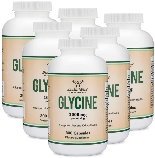 더블우드 L 글리신 1000mg 캡슐 Double Wood Glycine Powder, 6개, 300정 - 쿠팡