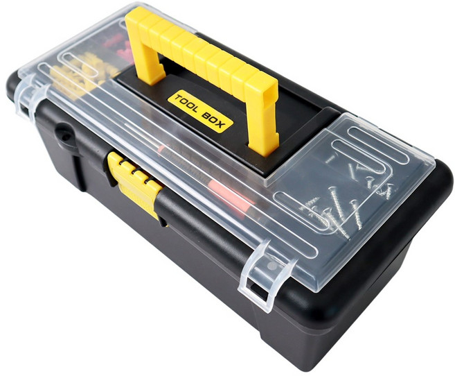 핫버튼 가정용 공구함 공구통 박스, 1개