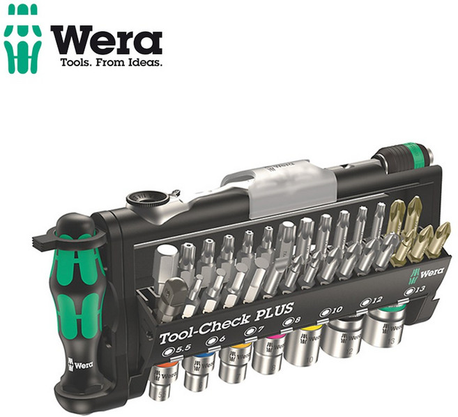 베라056490 39PCS 1/4SQ 소켓세트 툴첵플러스 키트 비트 드라이버세트 TOOL-CHECK PLUS WERA