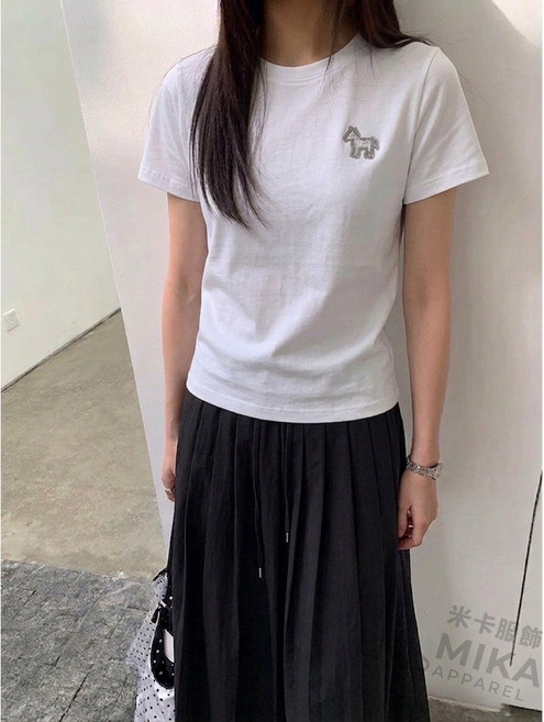 MIKA米卡 圓領短袖T恤