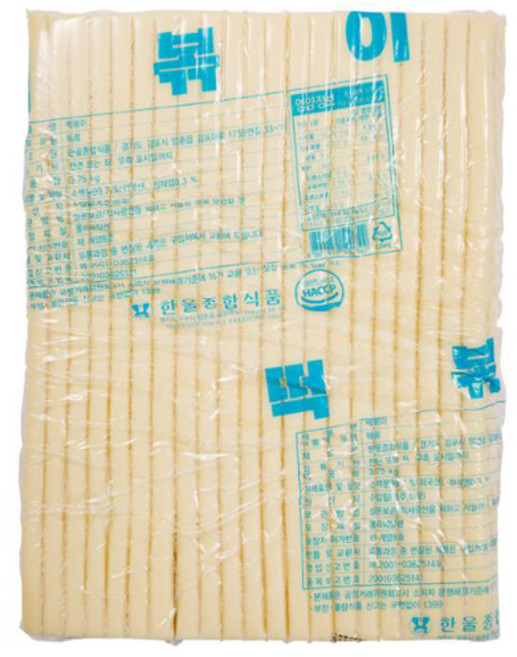 떡볶이 떡볶이떡 밀별대 3.75KG, 1개