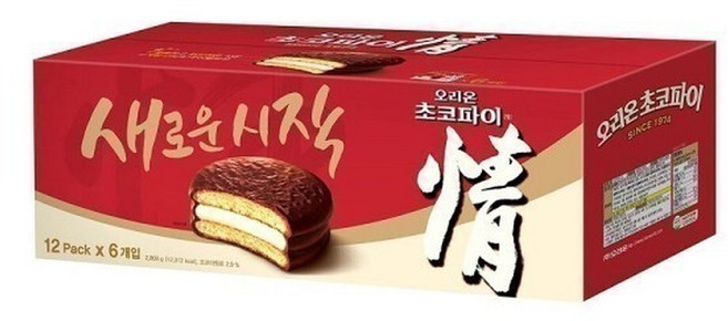오리온 초코파이 정 72개(12팩x6개입), 78g