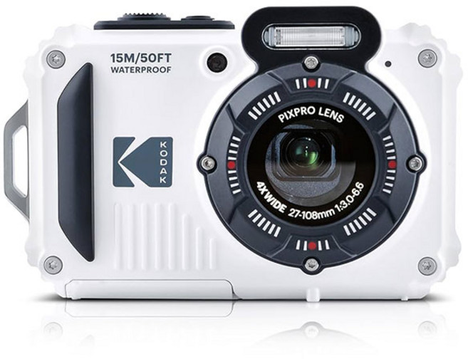 柯達 KODAK PIXPRO WPZ2 運動相機 15m防水 防震三防相機 4倍光學變焦 16MP CMOS Full HD, 白色
