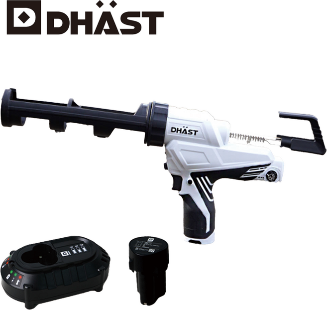 다스트 12V 무선 충전 실리콘건 글루건 코킹건 고성능 주입기 베어툴 DT-18SG, 다스트 충전 실리콘건(본체+배터리+충전기), 1개