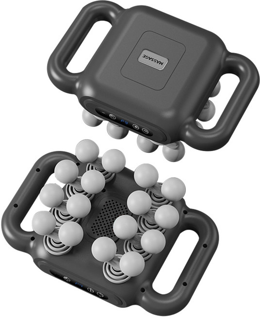 柏詩互創 多頭筋膜槍 小腿按摩器 電動筋膜槍, 16頭灰色, 16頭