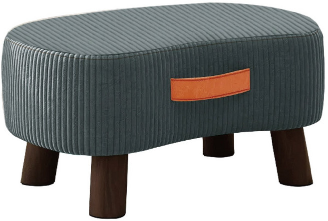 MUSI 椅凳 矮凳 沙發凳 燈芯絨小板凳, 穿鞋椅凳-燈芯絨深灰(超商限一), 1件