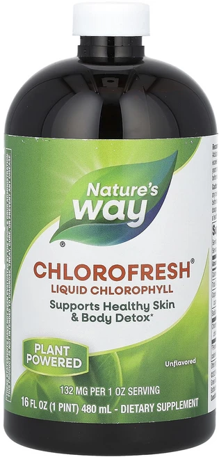 Nature's Way Chlorofresh 액상 엽록소 무맛 132mg 480ml(16fl oz), NaturesWayChlorofresh액상엽록소무맛13, 1개, 480ml - 쿠팡
