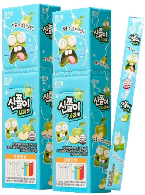 해태 신쫄이 사과맛 24gX40개입 볼 식품 > 스낵/간식 초콜릿/사탕/젤리/껌 젤리/푸딩 츄잉젤리, 24g, 40개