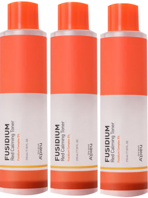 어퓨 더퓨어 후시디움 레드진정토너, 3개, 210ml