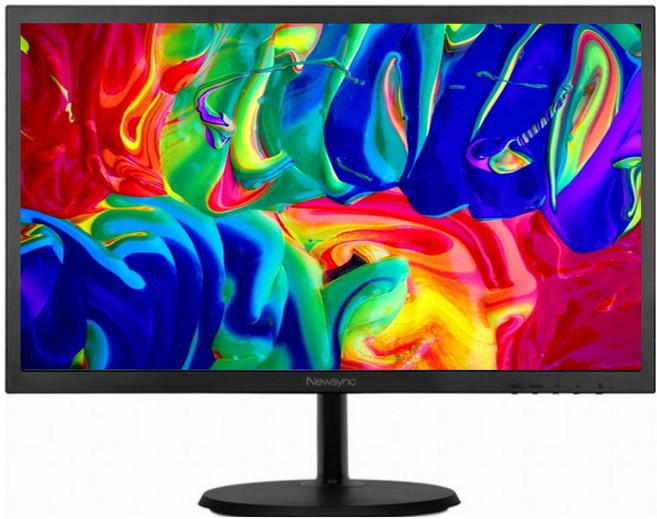 22인치 모니터 와이드 LED FHD 75HZ 사무업무 CCTV용 리퍼비시, 54.5cm, 22인치 리퍼